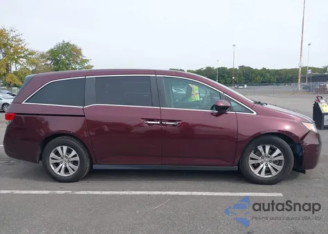 2015 Honda Odyssey Ex-L from USA, damaged, VIN 5FNRL5H65FB100528